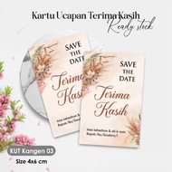 [100 PCS] THANK YOU CARD & THANK YOU CARD – KANGEN WEDDING SOUVENIR 03
