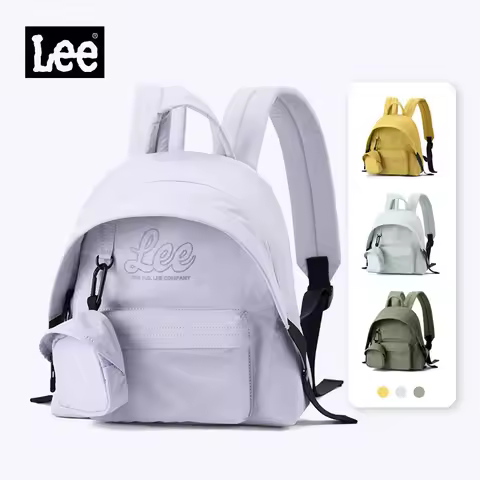 LEE Women Lightweight Mini Travel Backpack with Brim Best Female Nylon Small Size iPad Bagpack Casua