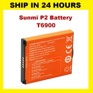 Sunmi P2 Handheld POS Terminal Pos System Machine Battery Model T6900 For Replacement @ 2540mAh