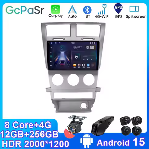 For Dodge Avenger JS 2007 2008 - 2010 5G WIFI Car screen Android Auto Radio Carplay GPS Navigation M