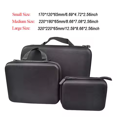 Bag Case DIY Travel Storage Box Collection Foam Portable Shockproof for GoPro Xiaomi SJCAM DJI OSMO 