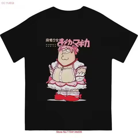 Funny Magical Anime Girl Peter Griffin T Shirt S 5XL vintage Washed streetwear graphic designer clot