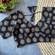 Cotton Readymade Blouse - Ajrakh Printed
