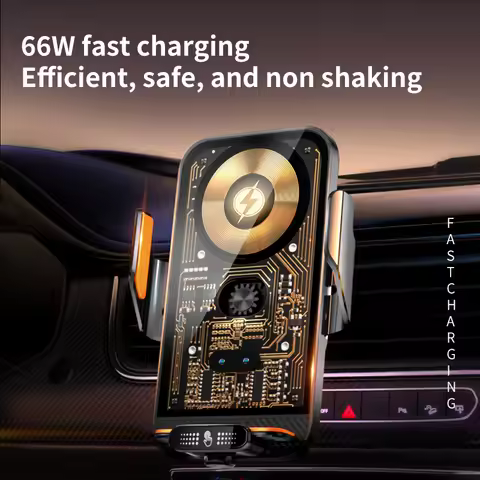 66W Wireless Fast Charger Mobile Phone Holder Air Vent Car Mount Charging Stand For IPhone 14 13 12 