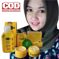 Complite Package CREAM TEMULAWAK 4in1 ORIGINAL SUPER Seals Natural Face Without Side Effects