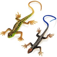 Mainan Cicak Plastik Patung Cicak Realistik Cicak Palsu Model Tiruan Mainan Reptilia untuk Hiasan Ke