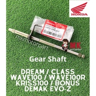 [ BSH ] GEAR SHAFT Honda Wave100 / Wave100R / EX5 CLASS / DREAM / BONUS / KRISS100 / EVO Z Gear Sap 