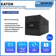 EATON 5A 1200VA 650W 4 Universal Output Socket Tower BACKUP BATTERY UPS AVR