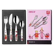 ZWILLING - Bộ muỗng nĩa trẻ em Emilie - 4 món được làm bằng thép không gỉ 18/0. với thiết kế vừa vặn