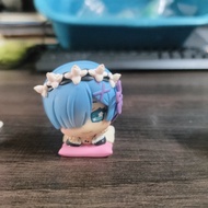 Official Bandai Re:Zero Anime Gashapon Figure - Rem & Ram Cute Sleeping / Cat Ear Ver. Miniature Col