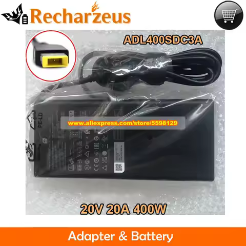400W AC Adapter ADL400SDC3A ADL400SCC3A 20V 20A Charger for Legion Pro 7i Y9000P LEGION 9 18IAX1 SA1