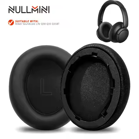 NullMini Replacement Earpads for Anker Soundcore Life Q30 Q35 Q35BT Headphones Ear Cushion Earmuff S
