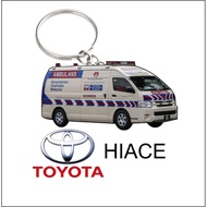 toyota hiace ambulan  kkm kesihatan van ambulance keychain