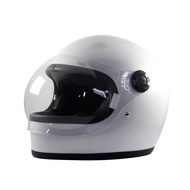 Gringgo white Glossy Helmet full face cafe racer gringgo white helmet