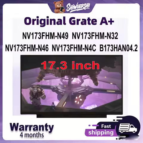 Original New A+ 17.3" Laptop Lcd thick Screen Monitor Panel NV173FHM N49 N32 N46 N4C B173HAN04.2 NE1