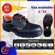 WORKER W1000 Industrial Safety Shoes - Black (Size:UK4-13 )