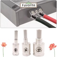 FAVORITEGOODS Car Speaker Wire Terminal, Pure Copper Gold Silver Car Audio Connector, 0GA 4GA 8GA Ca