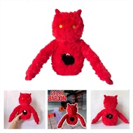 Scary Baboon Plush Toy  Red Creepy Stuffed Animal Spooky Game