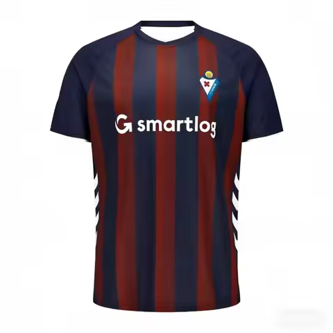2026 Hot Selling New Eibar Football Home Men Women Sports Fan Casual Streetwear Breathable T-shirt B