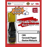 Biji Lada Hitam 100% 50g Pure Black Pepper Corns 50g Buatan Malaysia