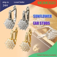 Female telinga emas Gold U-shaped Earing Crystal Ear Buckle Charm Gold Color Clip Earrings Jewelry G