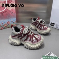 Daddy Shoes RV Fried Street Daddy Shoes Thick-Soled Heightened Platform Casual Shoes Sports Running 