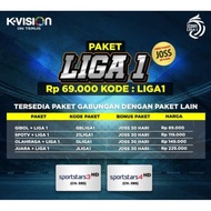 Paket liga 1 k vision