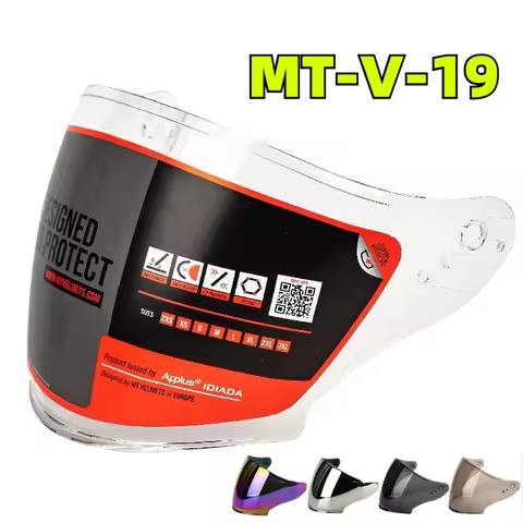MT-V-19 Helmet Visors Is Suitable for MT THUNDER 3 SV JET Helmet, CE Certified, Choose Original Lens