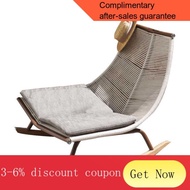 SG  Local spot Nordic Outdoor Rocking Chair Home Balcony Leisure Chair Recliner Modern Minimalist Rocking Chair Adult Ra