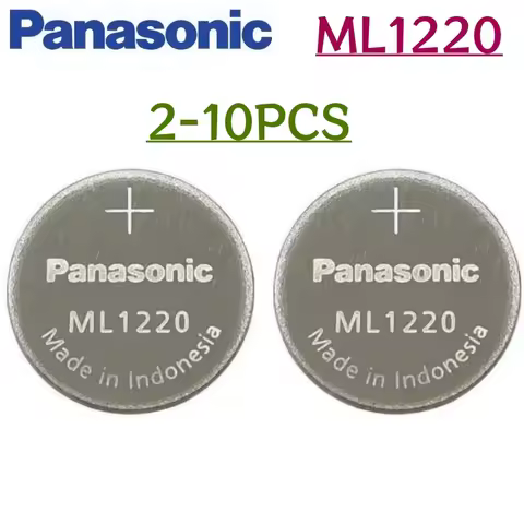 2~10pcs ML1220 1220 3V Lithium Rechargeable Battery CMOS RTC BIOS Back Up Button Coin Cell For Lapto