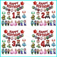 【YB3】 Super Mario Themed Decoration Celebrate Happy Party Balloon Set Scene Arrangement Party Decoration Supplies