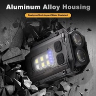 迷你 EDC 防水鋁合金高 800 流明 USB Type-C 充電口袋 8 模式手電筒帶夾子和尾磁  qqbckp Mini EDC Waterproof Aluminum Alloy High 8