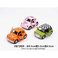 最新上市 Q版 Mini cooper 甲蟲車 金龜車 橘色 1:38 聲光迴力車 阿米格Amigo