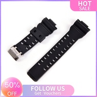 【Flash Sale】Rubber Watchbands Men Black Sport Diving Silicone Watch Strap Band Metal Buckle For g-shock Watch Accessories
