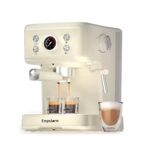For Empstorm 20 Bar Semi Automatic Espresso Machine Manual Coffee 220V Small Kitchen Appliance EU Lo