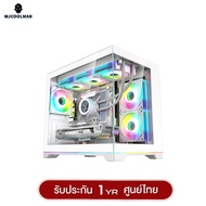 เคสคอมพิวเเตอร์ (No FAN) (AIO360) WJCOOLMAN NightDancer RGB MATX Panorama Tempered Gaming Case รับปร