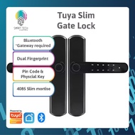 ( Local Stock ) HDB Gate Lock Smart Tech Tuya Smart Bluetooth Dual Fingerprint Gate lock