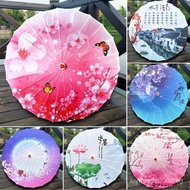 [11.5Ten Thousand People Collection]Ancient Style Silk Cloth Oil Paper Umbrella Waterproof Classical