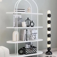 Shelf Living Room Modern Display Rack Display Rack ins Floor Multi-Layer Nordic Bookshelf Storage Si