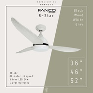 [INSTALLATION] - FANCO B-STAR 36 / 46 / 52 Inch DC Motor Ceiling Fan with 3 tone LED Light and Remote Control