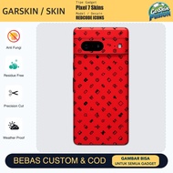 Vinyl Skin PIXEL 7 REDCODE ICONS Anti-Scratch Protector Case | By Fusion | Code - UF0Z