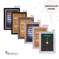 A4 Certificate Frame 21X29.7 - Minimalist - A4 Frame