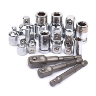 15pcs Ratchet Wrench Socket Converter Head Adapter Set 6 Point Nut Bit Holder Drill Screwdriver Driv