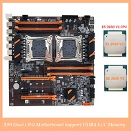 X99 Dual CPU Server Motherboard LGA2011 Motherboard Support DDR4 ECC Memory Maximum Support 256G wit