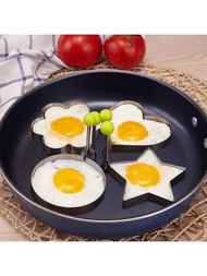 7入組蛋狀模具套裝,各種設計的煎蛋模具：圓形,心形,袋形等,非常適合早餐和便當裝飾