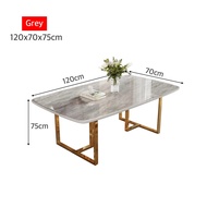 โต๊ะทานอาหาร โต๊ะกินข้าว โต๊ะรับประทานอาหารหินอ่อน โครงเหล็กTOPหินอ่อน หินเทียม ขนาด120/140/160/180 