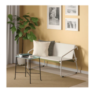 2-seat sofa in/outdoor white green/beige118x69x69 cm.