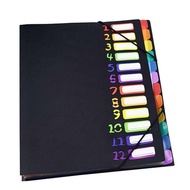 E-Smarts Expanding File Folders, 12 Pocket A4 Letter Size Project Sorter Organizer Expandable Colore
