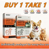3 Tubes Fipronil Spot on for Dog Cat Tick and Flea Remover Tick Treatment For Dogs Repellent