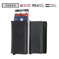 RFID智能防盜真皮銀包 - Slimwallet - Rango 黑色 (銀鋁) [平行進口]